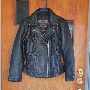 Vikings Cycle Moto Leather Jacket